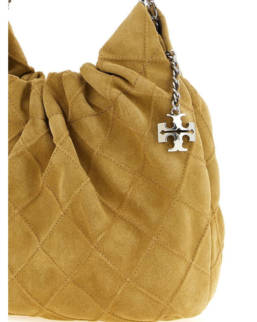 Tory Burch Metallic Fleming Mini Hobo