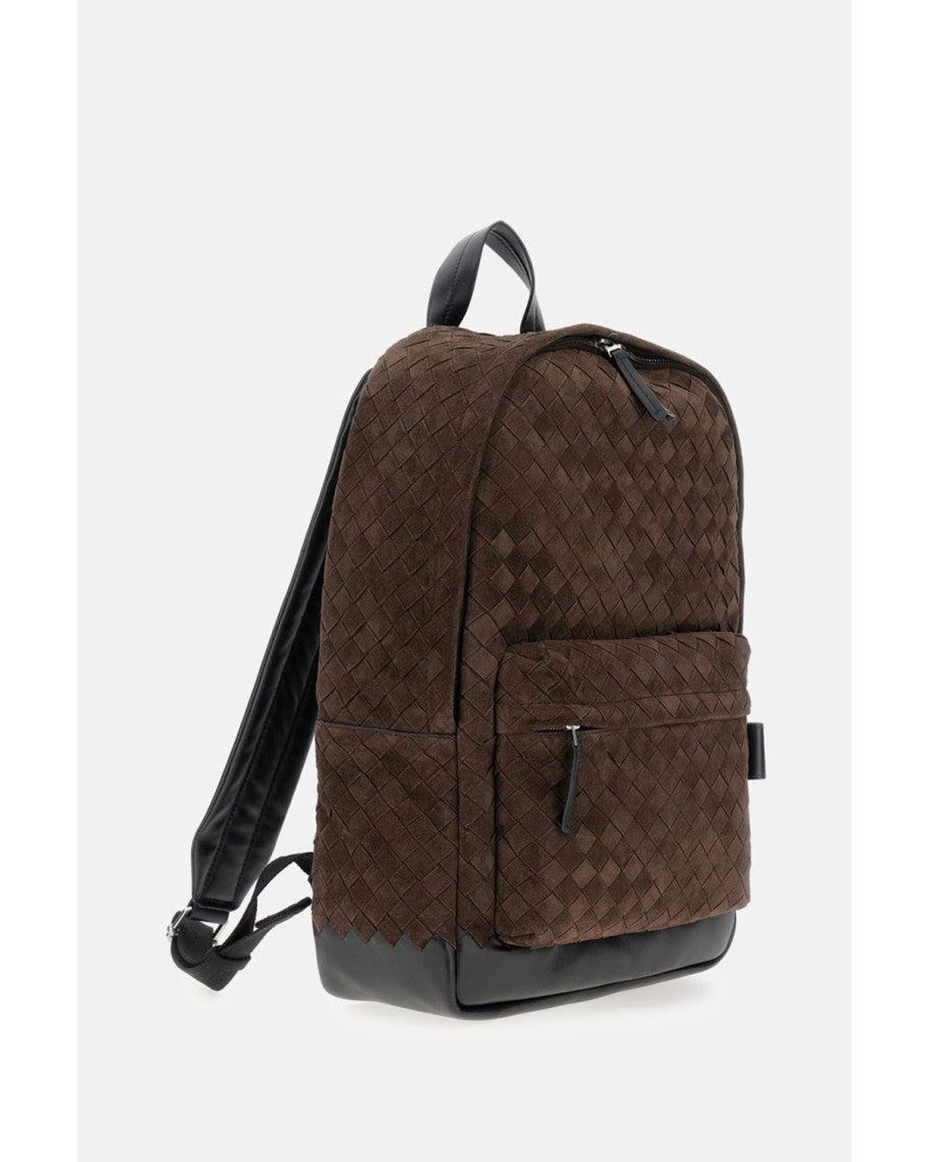Bottega Veneta Brown Dark Intecciato Backpacks for men
