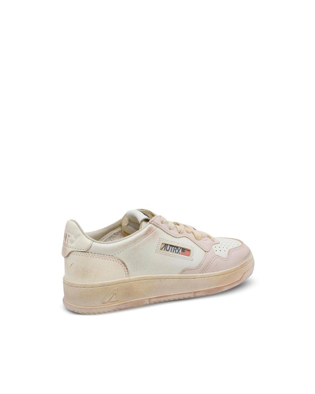Autry White Light Perforated Medalist Sneakers