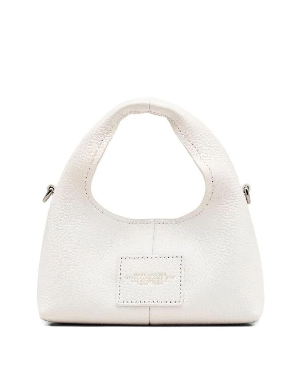 Marc Jacobs White The Micro Crossbody Sack Bag