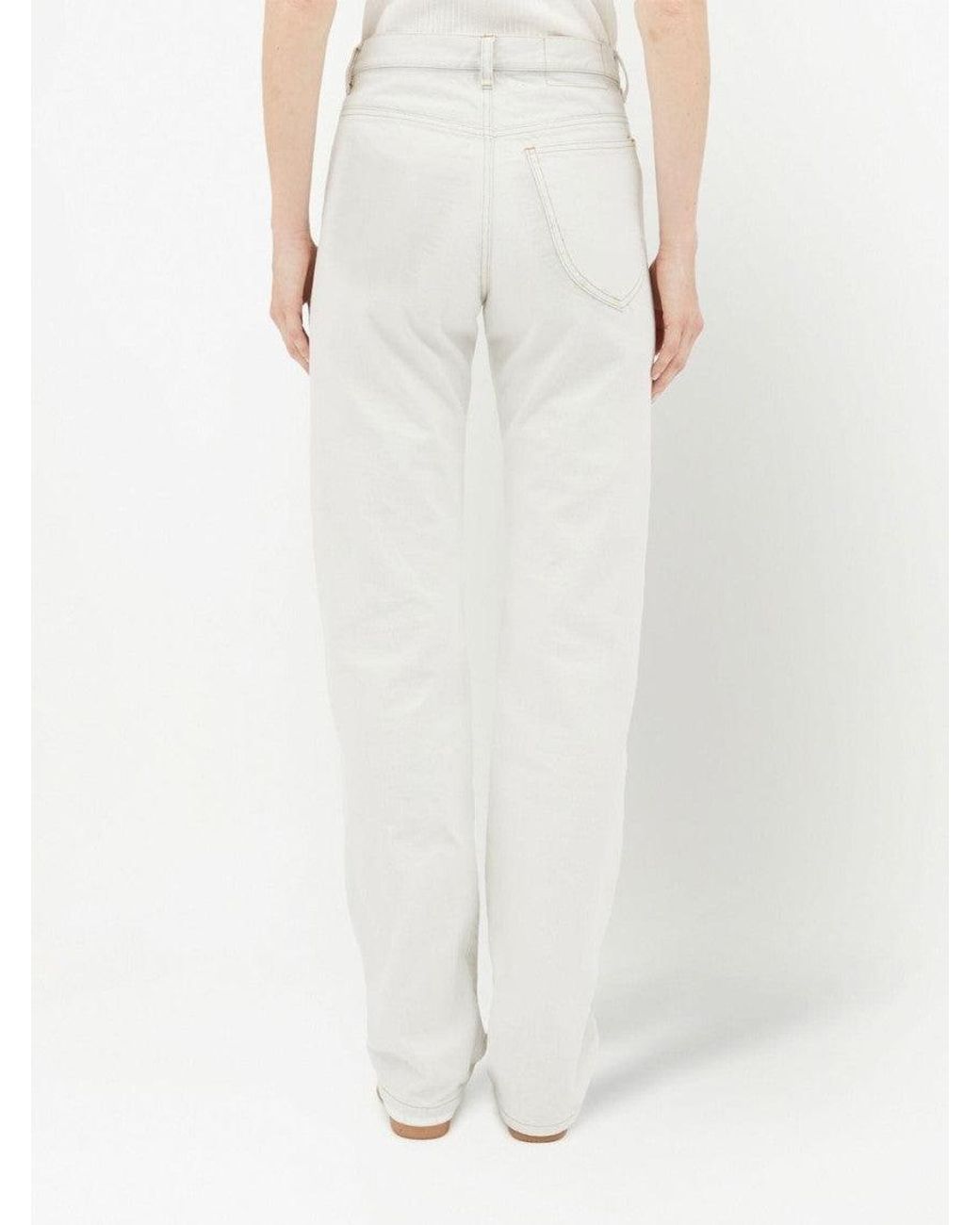 Maison Margiela White Straight Leg Jeans