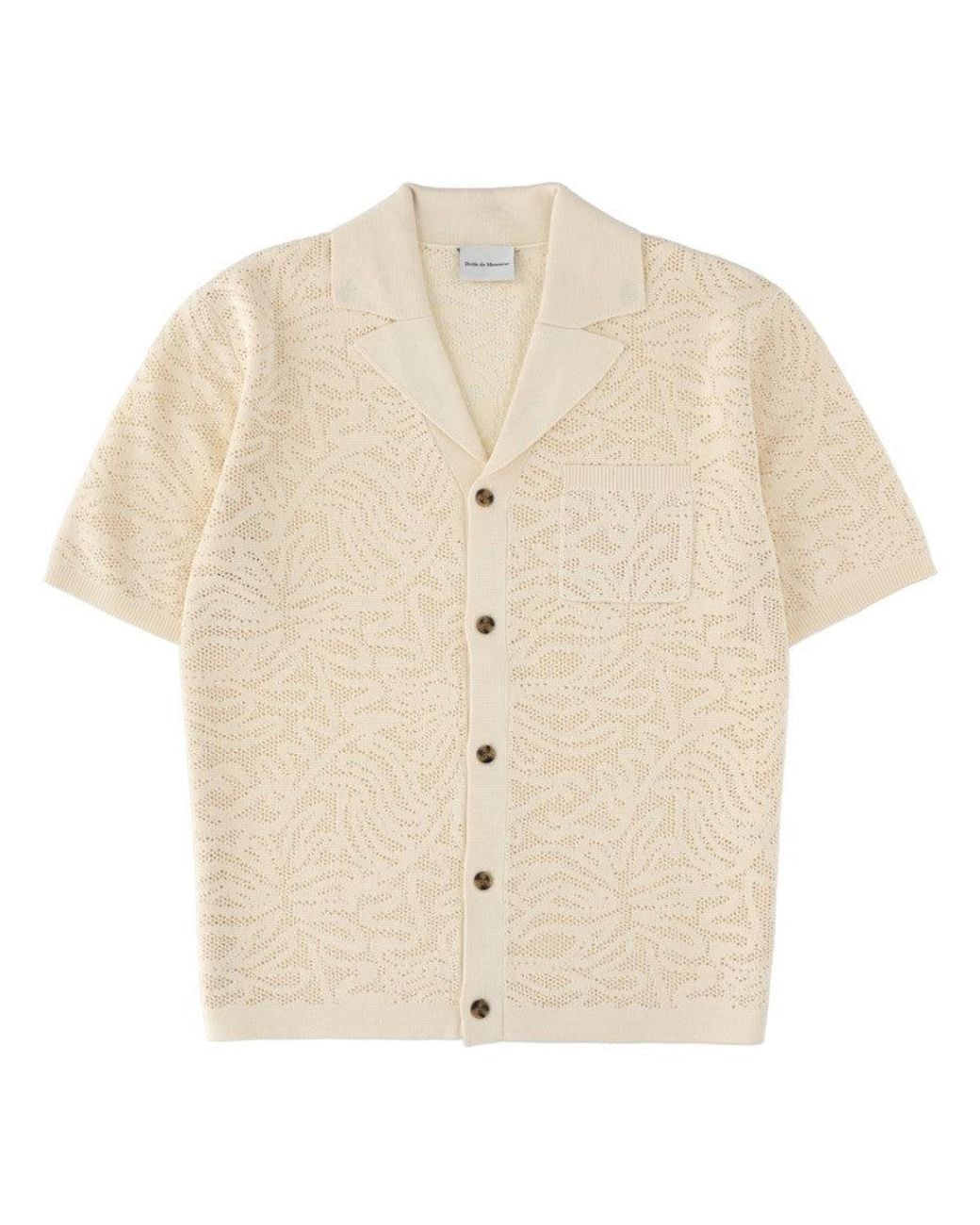 Drole de Monsieur Natural Off Knitted Shirt for men