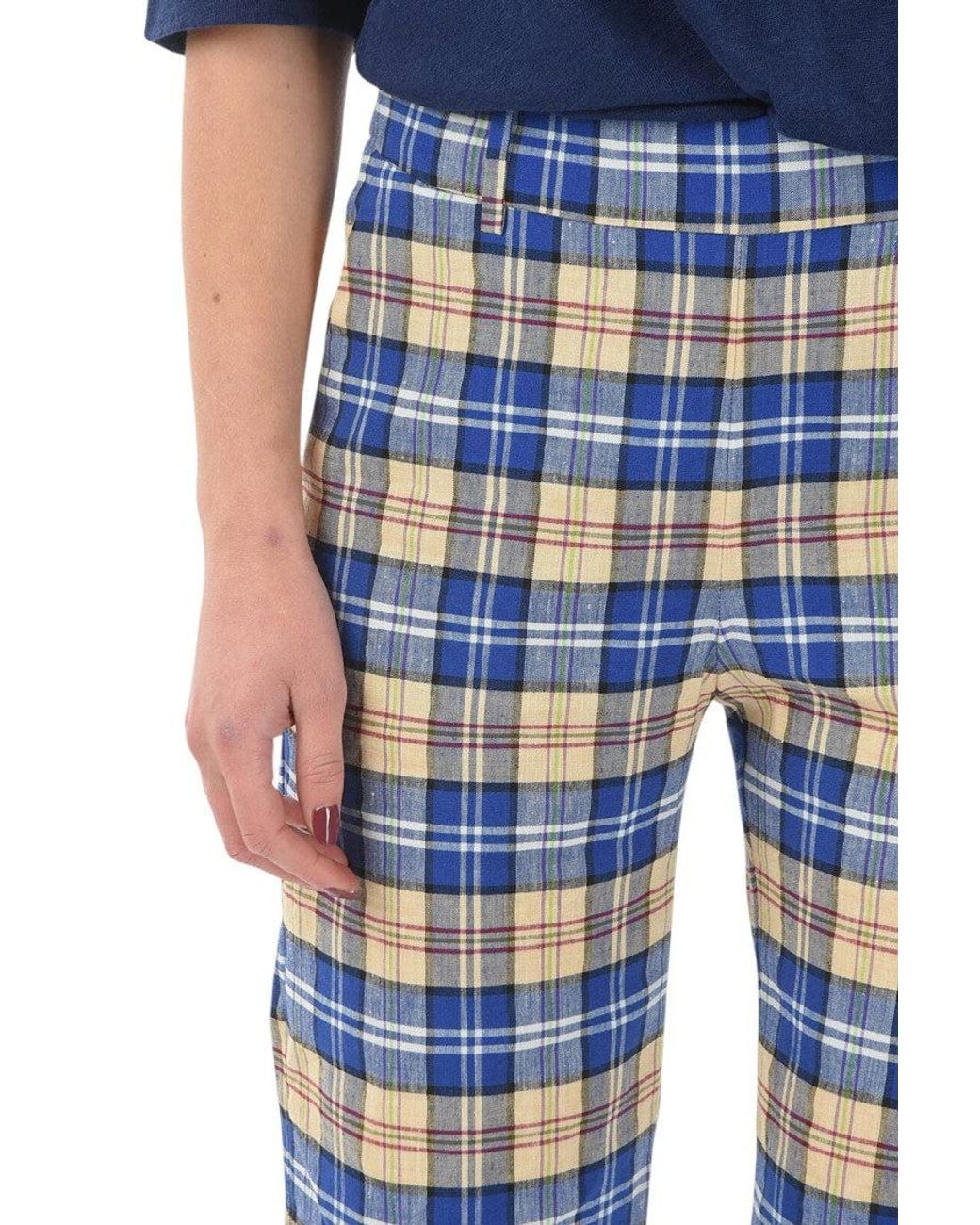 Woolrich Blue Multi Color Relaxed Fit Pants