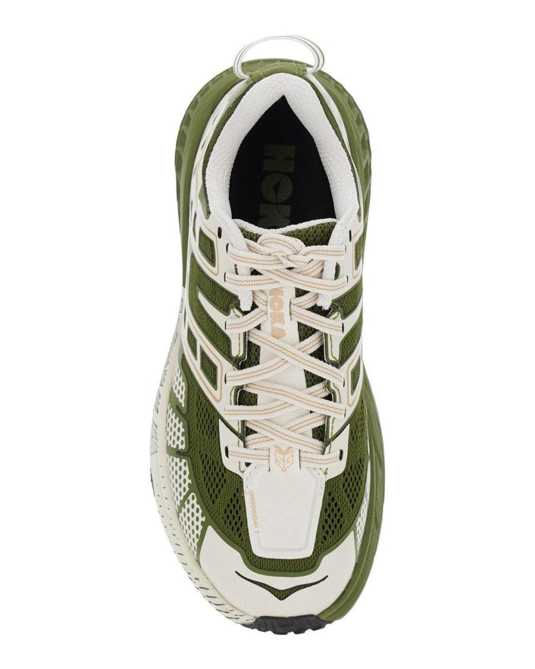Hoka One One Green Geometric Sneakers for men