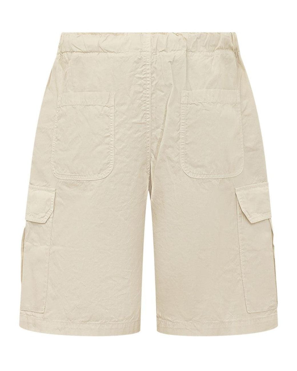 Palm Angels Natural Logo Shorts for men