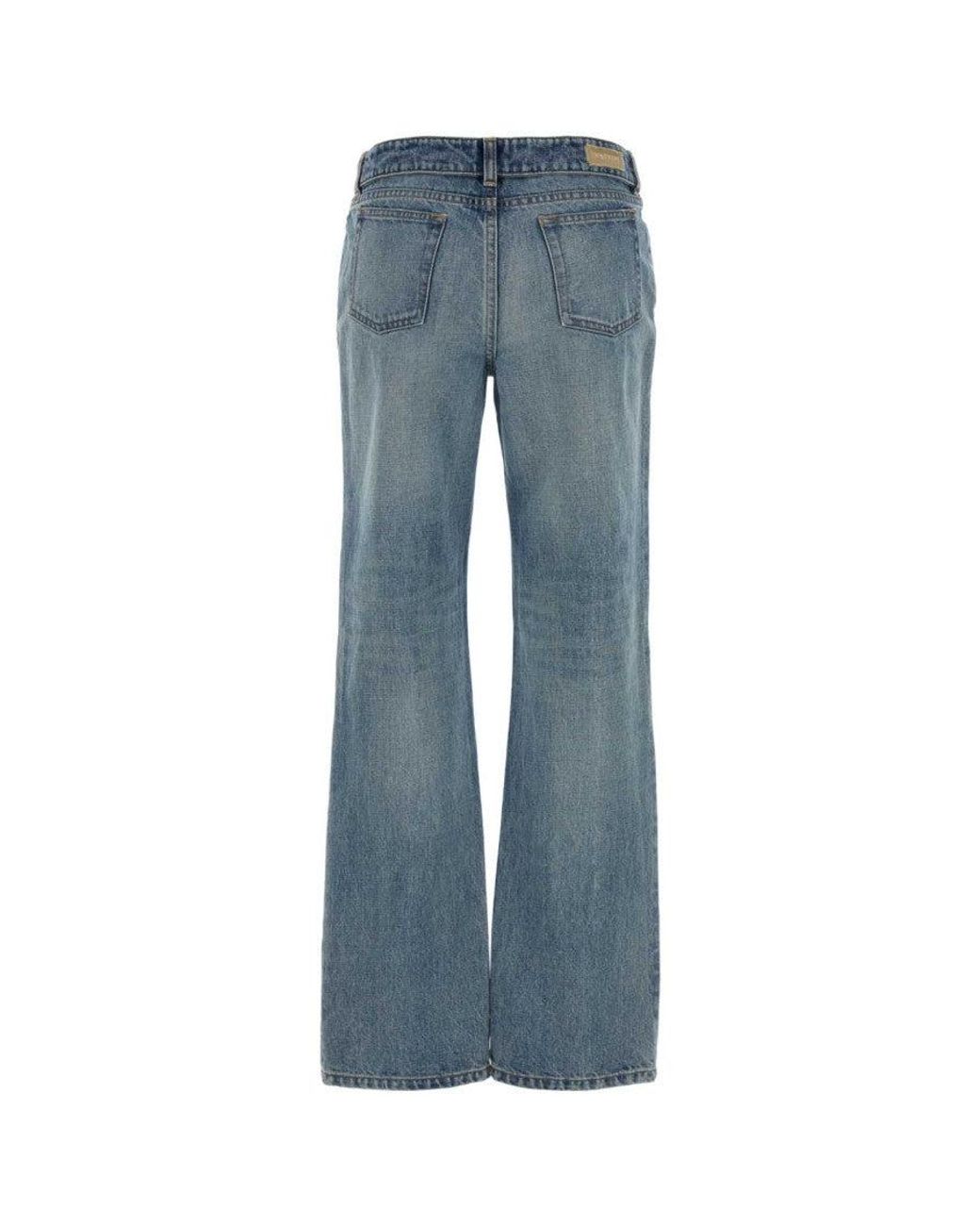McQueen Blue Regular Mid Rise Jeans
