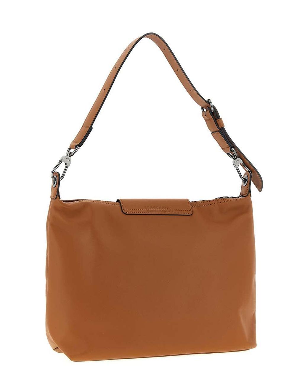 Longchamp Brown Le Pliage Medium Hobo