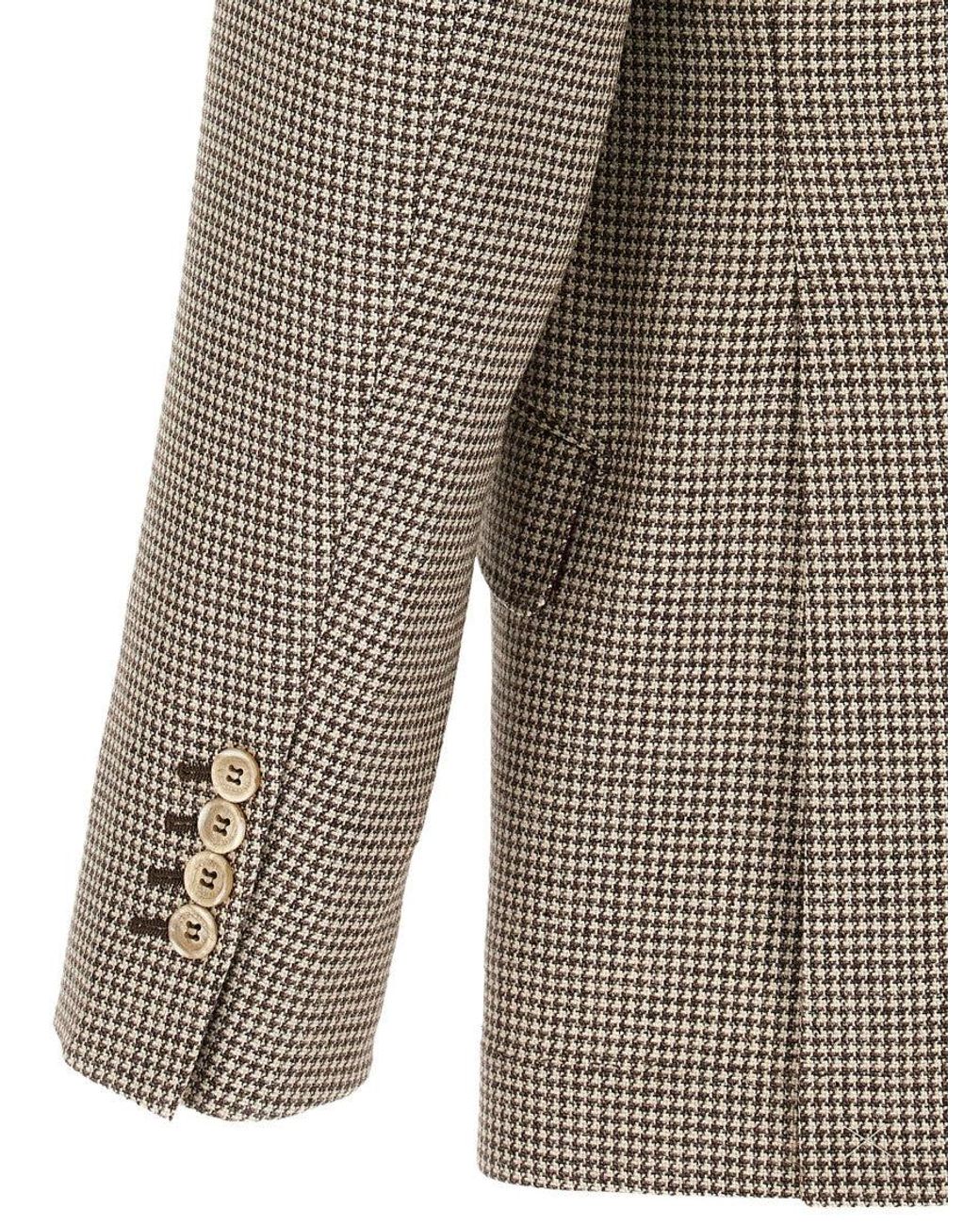 Brunello Cucinelli Brown 'Cavallo' Blazer for men