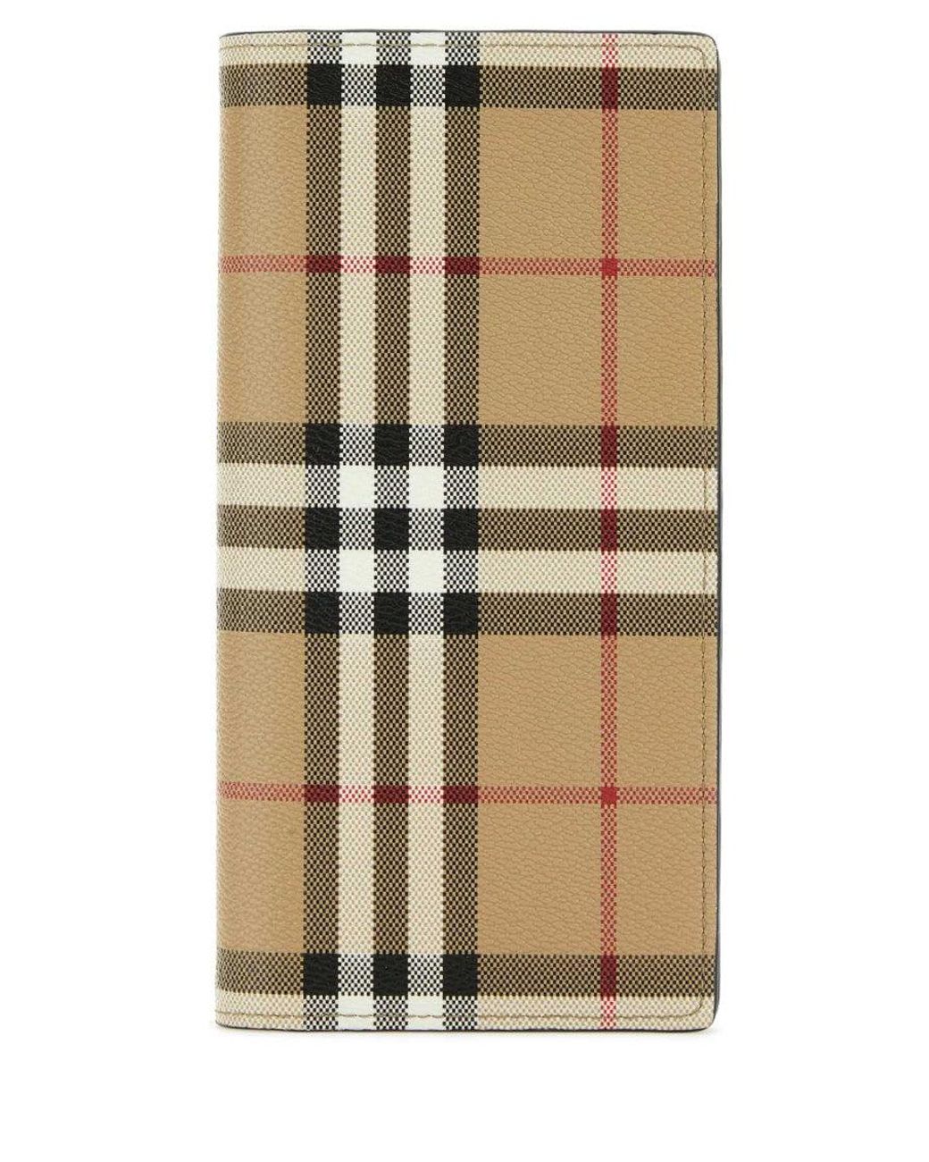 Burberry Multicolor Printed Canvas Wallet for men