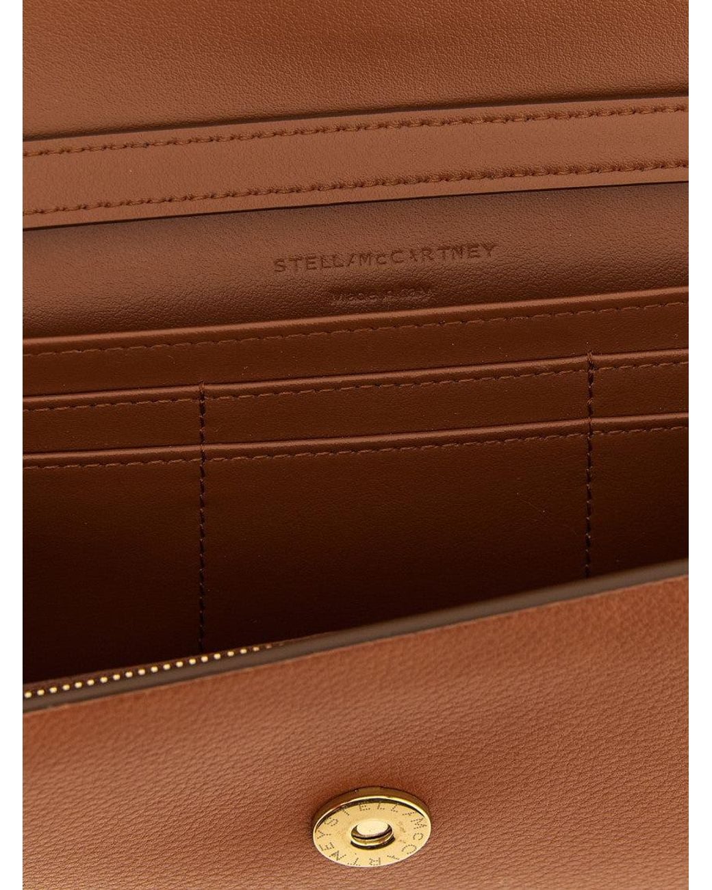 Stella McCartney Brown Ryder Wallet On Chain