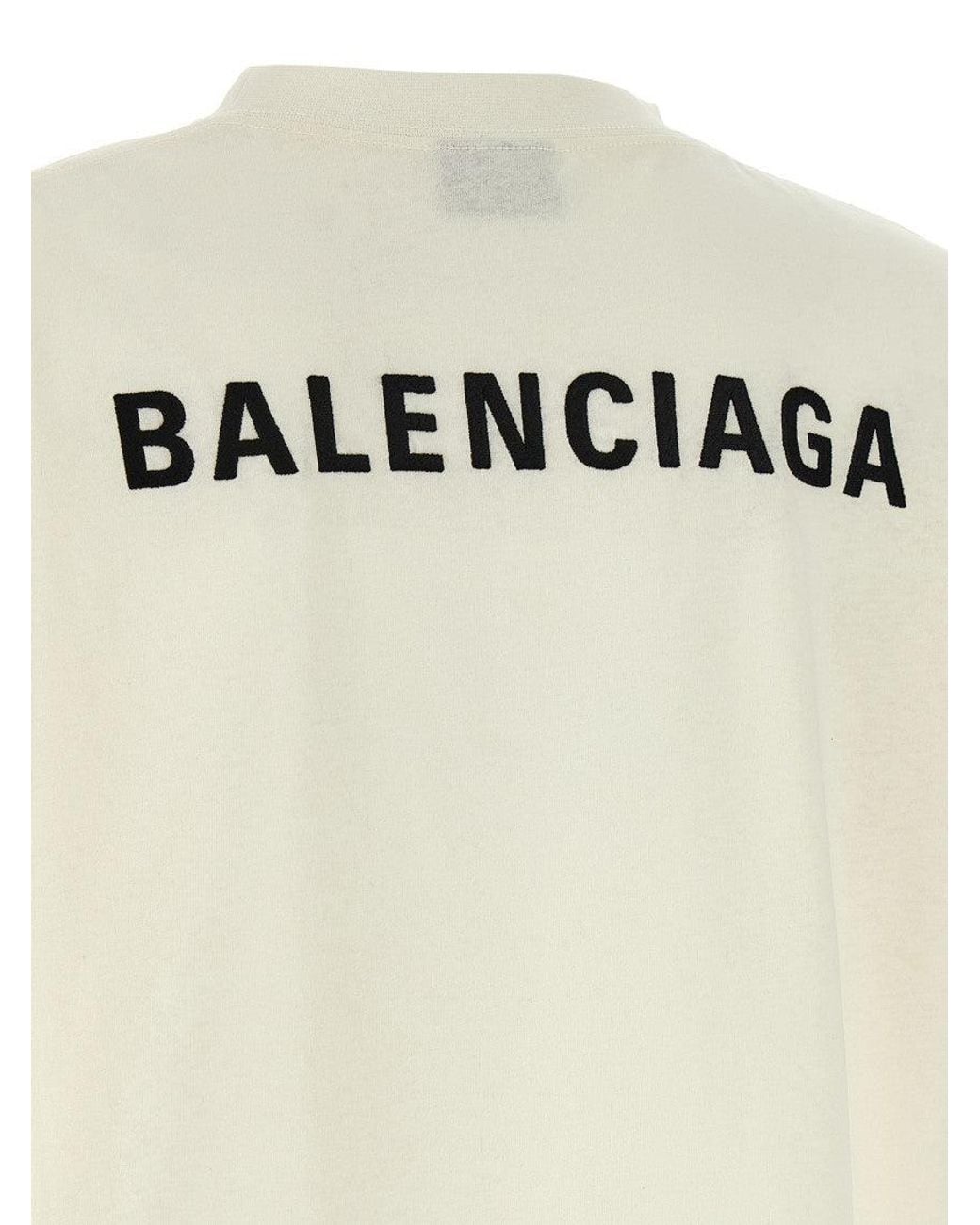 Balenciaga White 'Back' T-Shirt