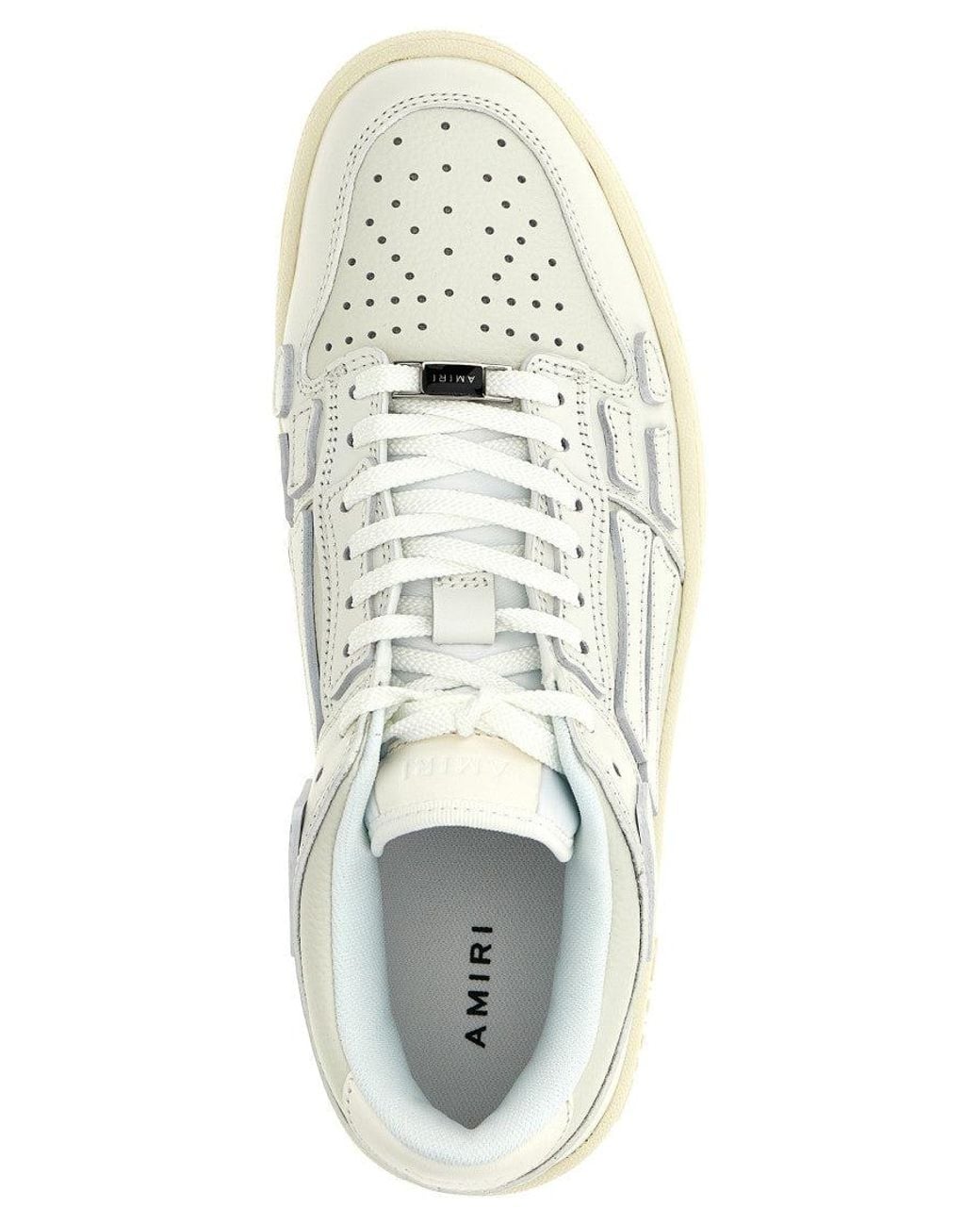 Amiri White Skel Low Top Sneakers for men