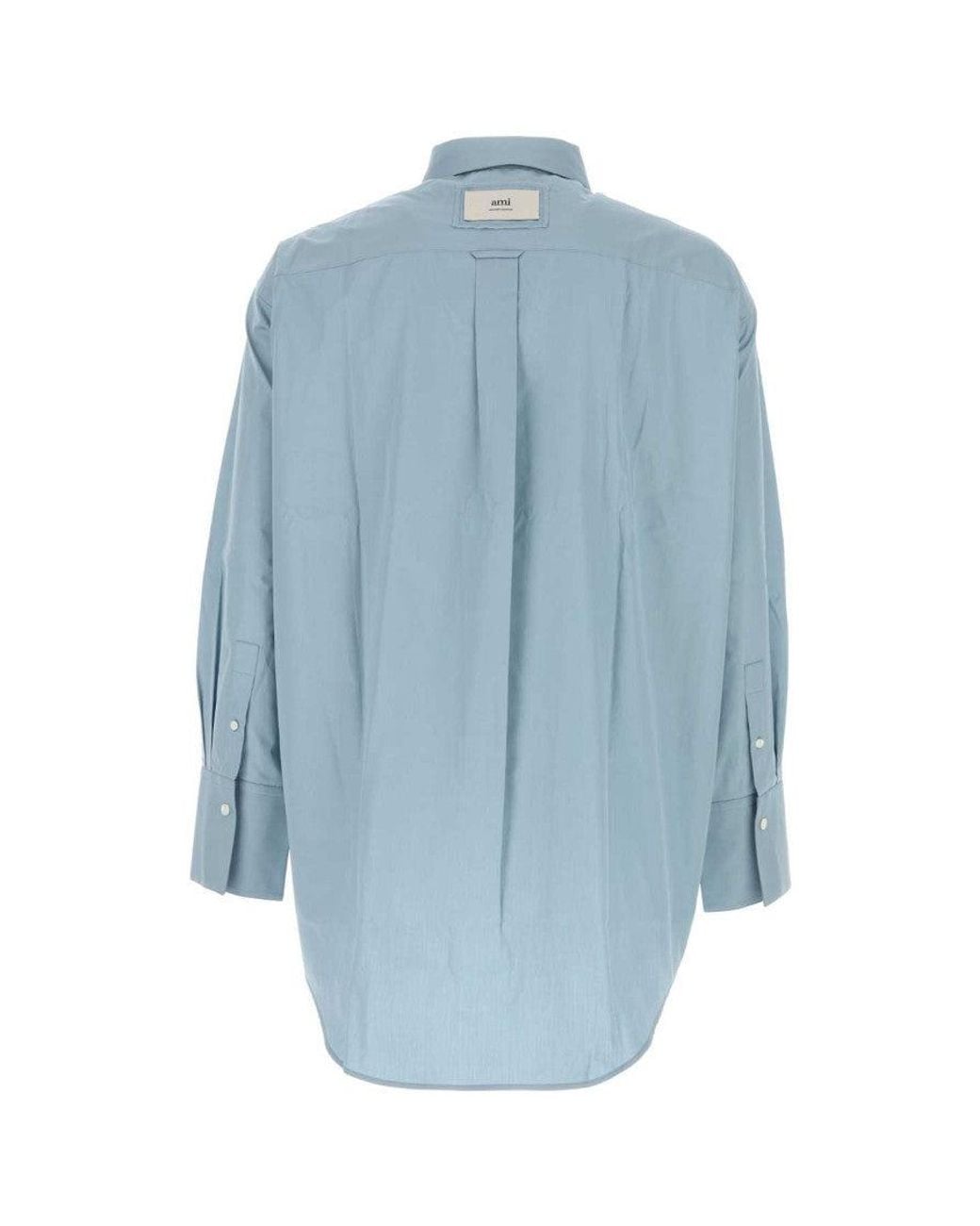 AMI Blue Light Relaxed Shirt for men