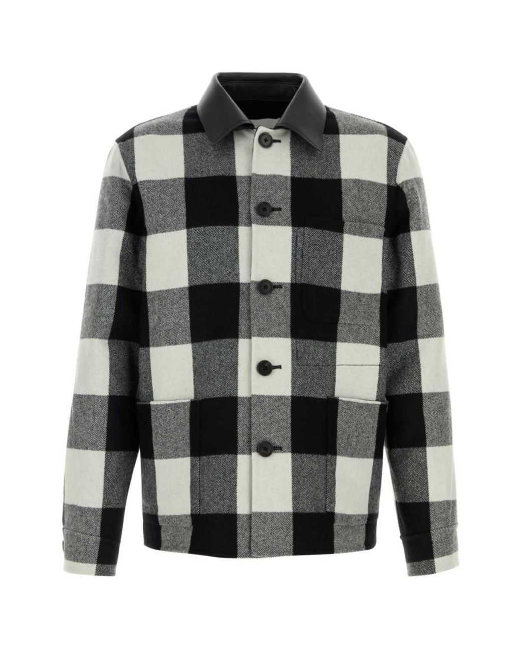 Givenchy Black Check Jacket for men