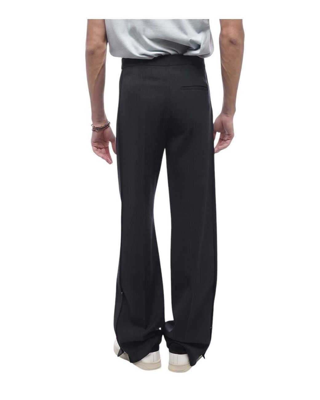 Jil Sander Black Loose Flat Front Pants