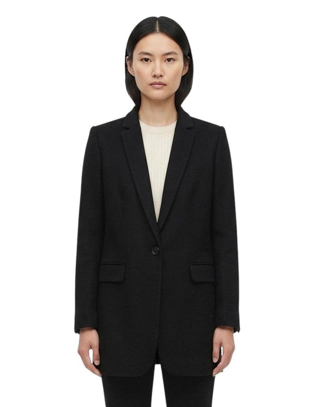 Stella McCartney Black Notched Lapel Blazer
