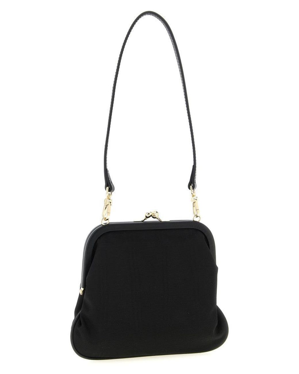 Vivienne Westwood Black Orb Clutch
