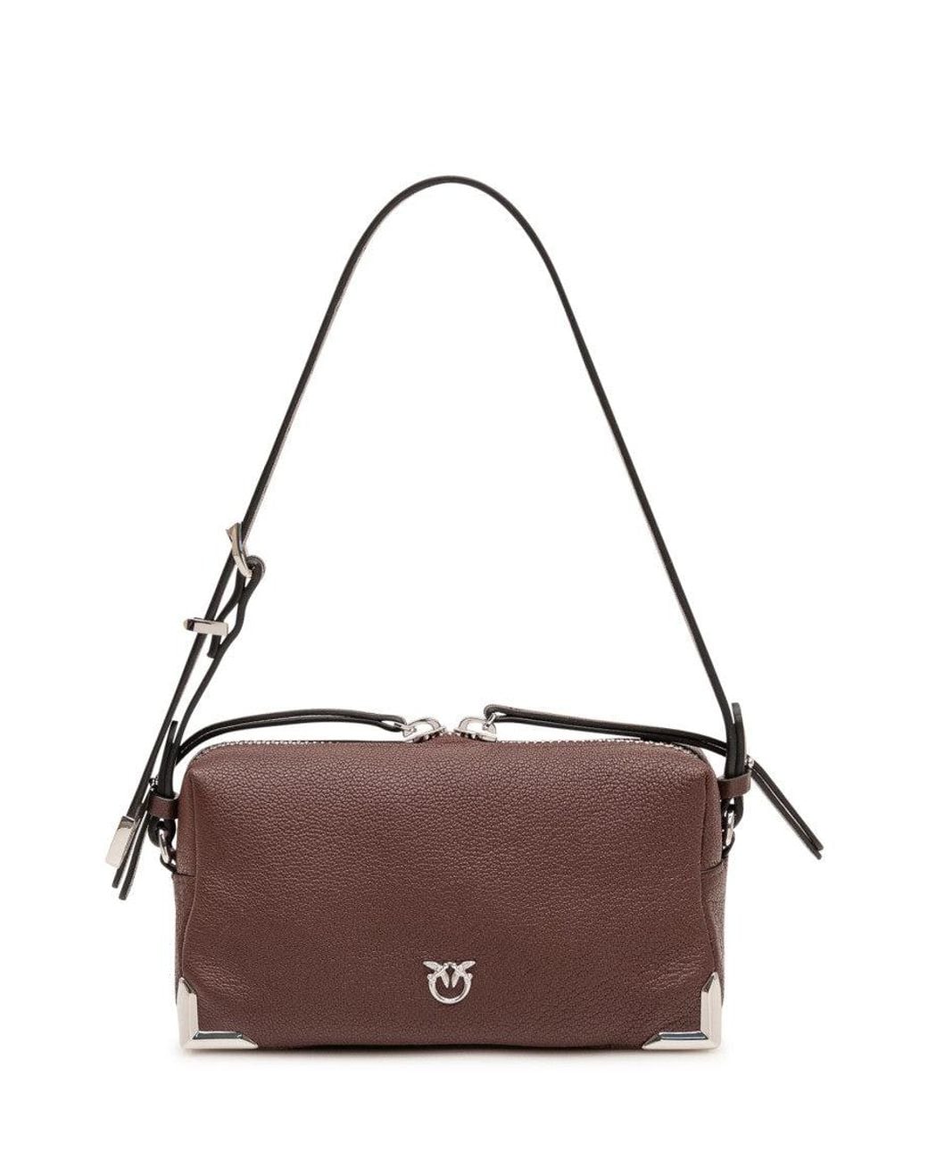 Pinko Brown Boston Mini Crossbody Bag