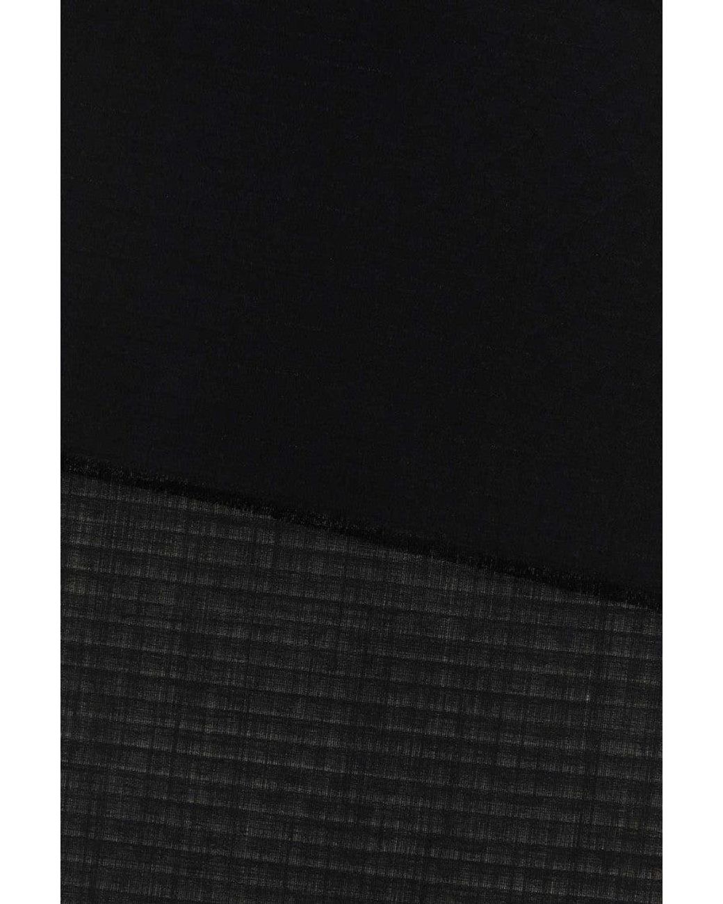 Prada Black Jacquard Logo Scarf for men