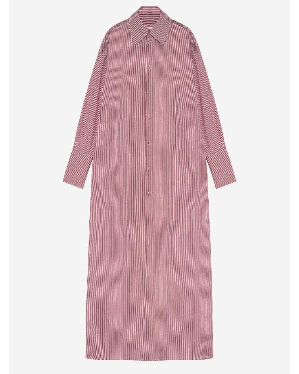 ARMARIUM Pink Striped-Pattern Maxi Dress