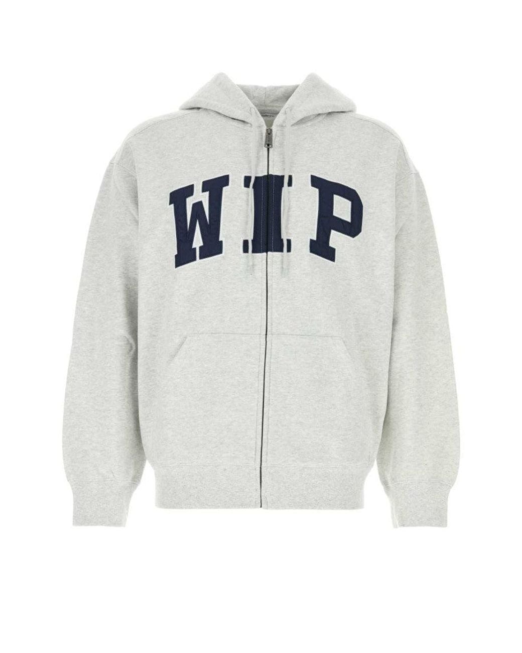 Carhartt Gray Light Logo Hoodie for men