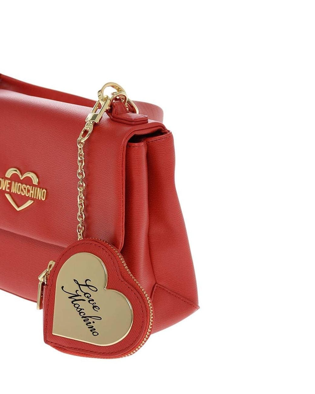 Love Moschino Red Logo Small Satchel