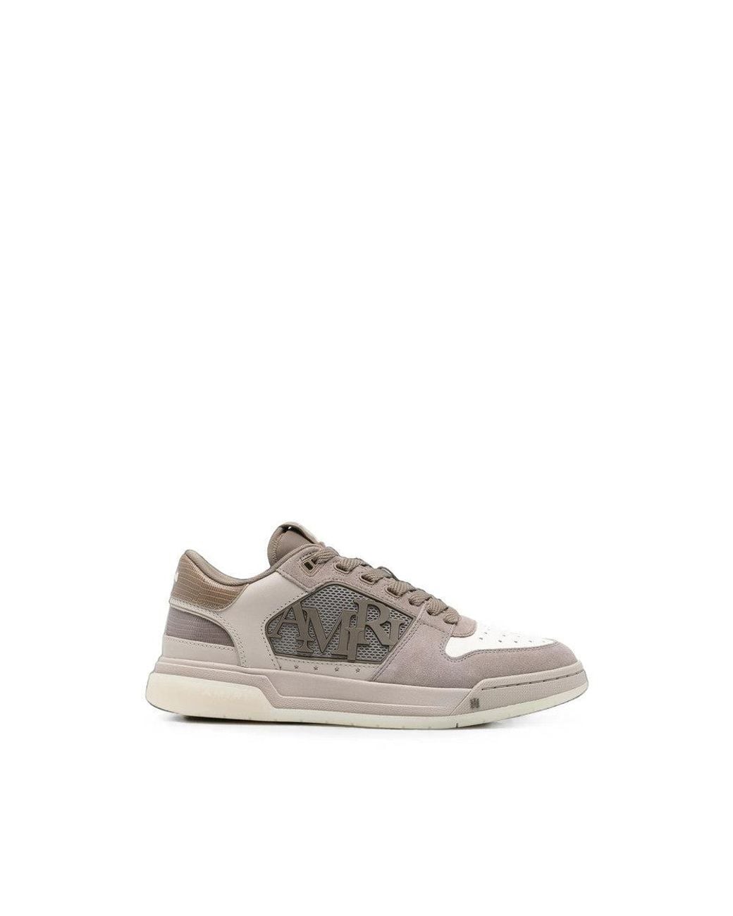 Amiri Gray Color Block Panelled Sneakers for men