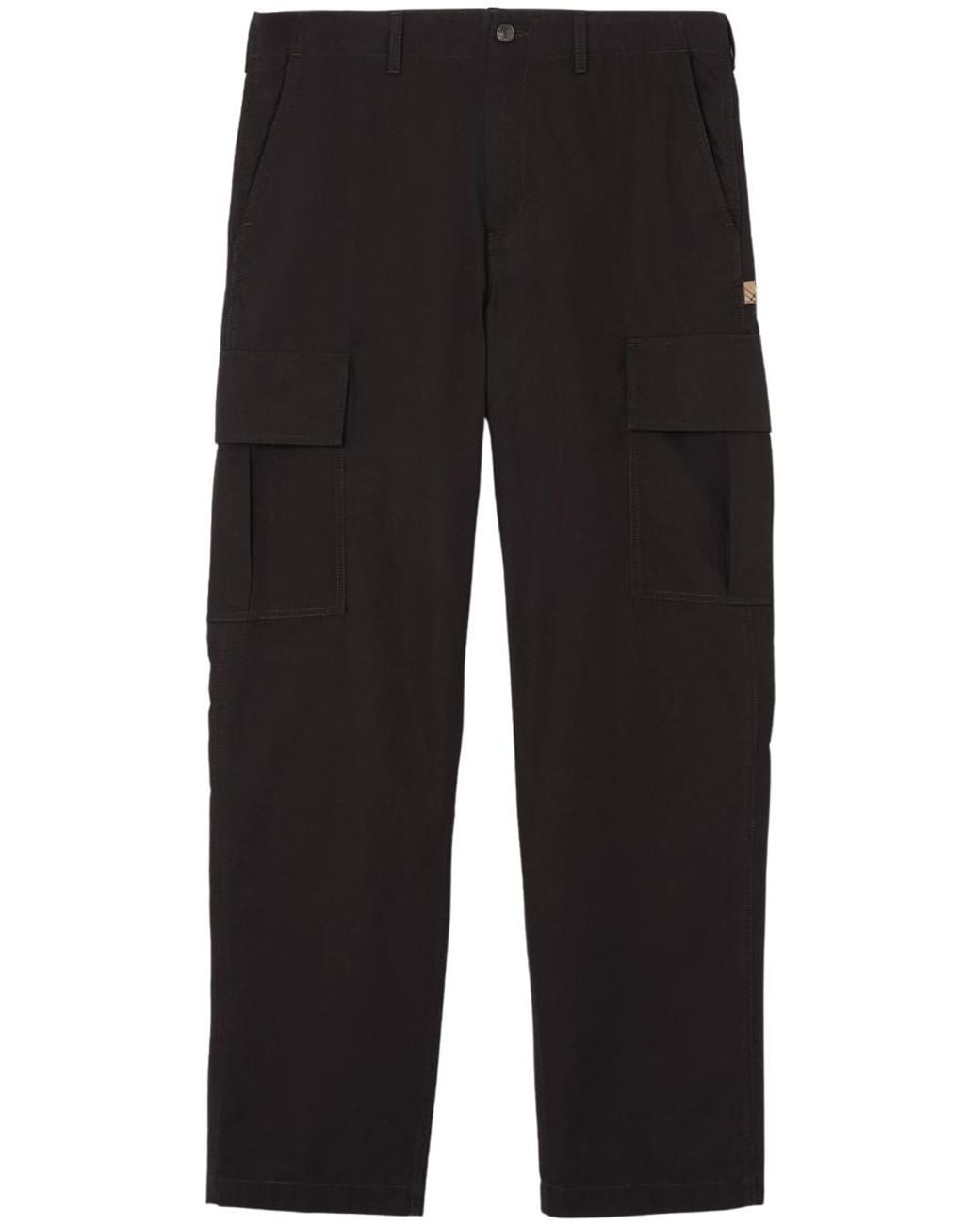 Burberry Black Regular Cargo Pants for men