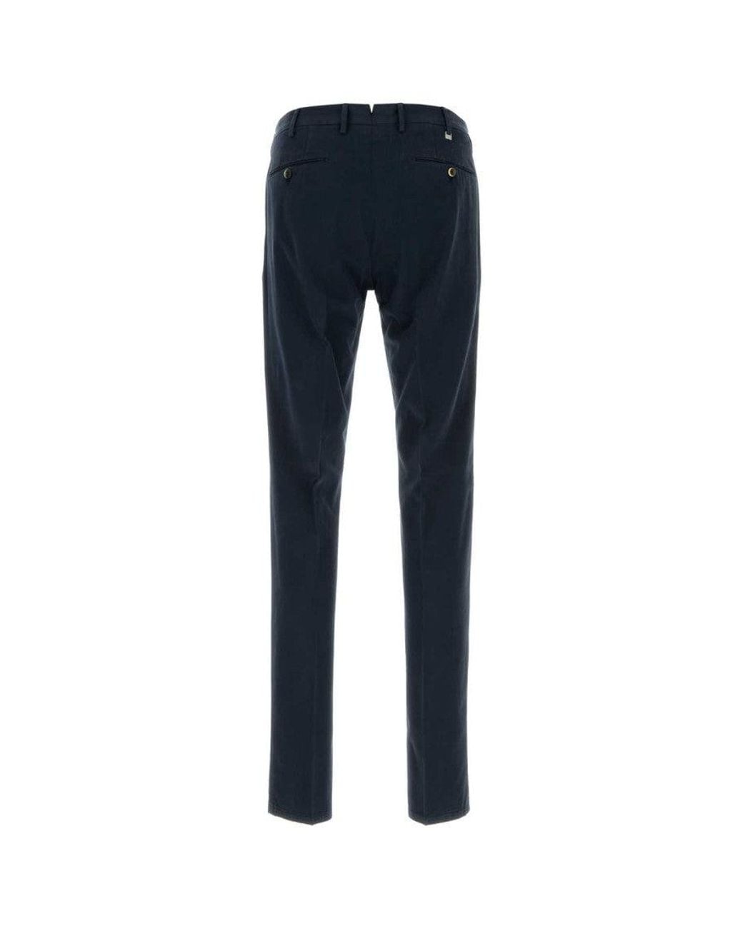 PT Torino Blue Dark Slim Trousers for men