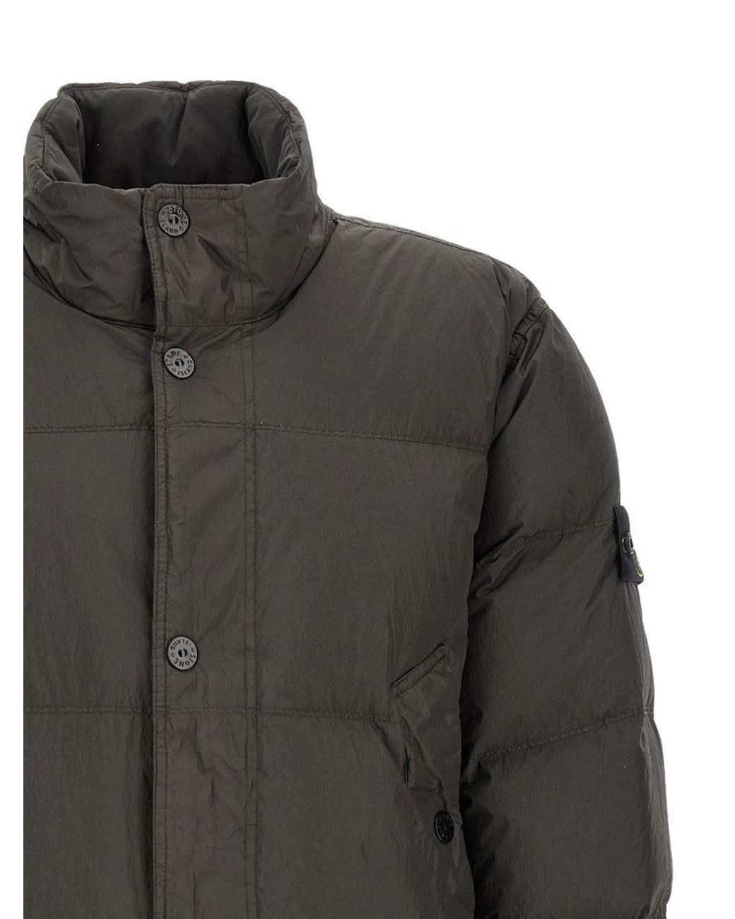 Stone Island Black Quilted Regular Jacket for men