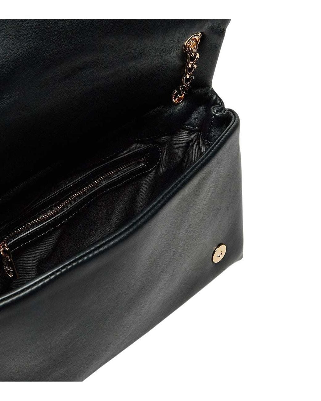 Love Moschino Black Heart Logo Medium Shoulder Bag