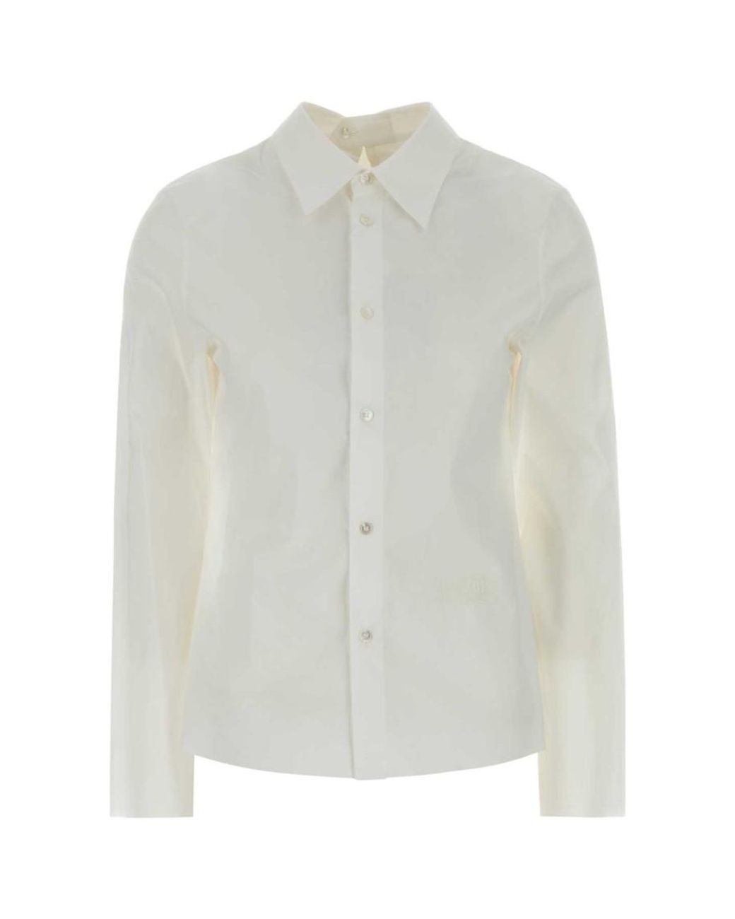 MM6 by Maison Margiela White Regular Solid Shirt