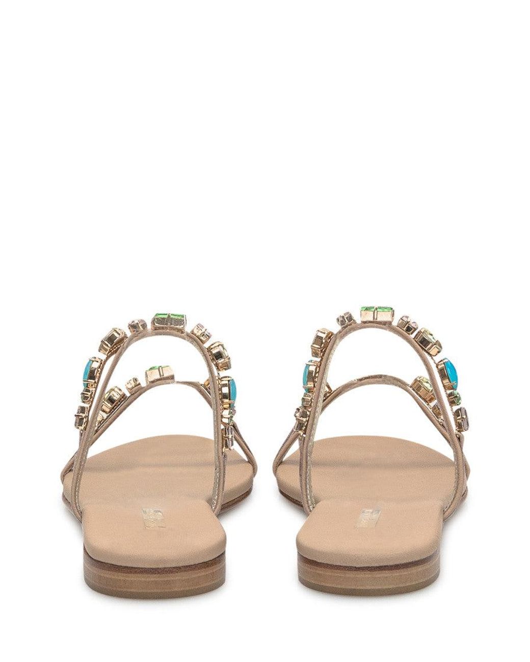Emanuela Caruso White Embellished Sandals