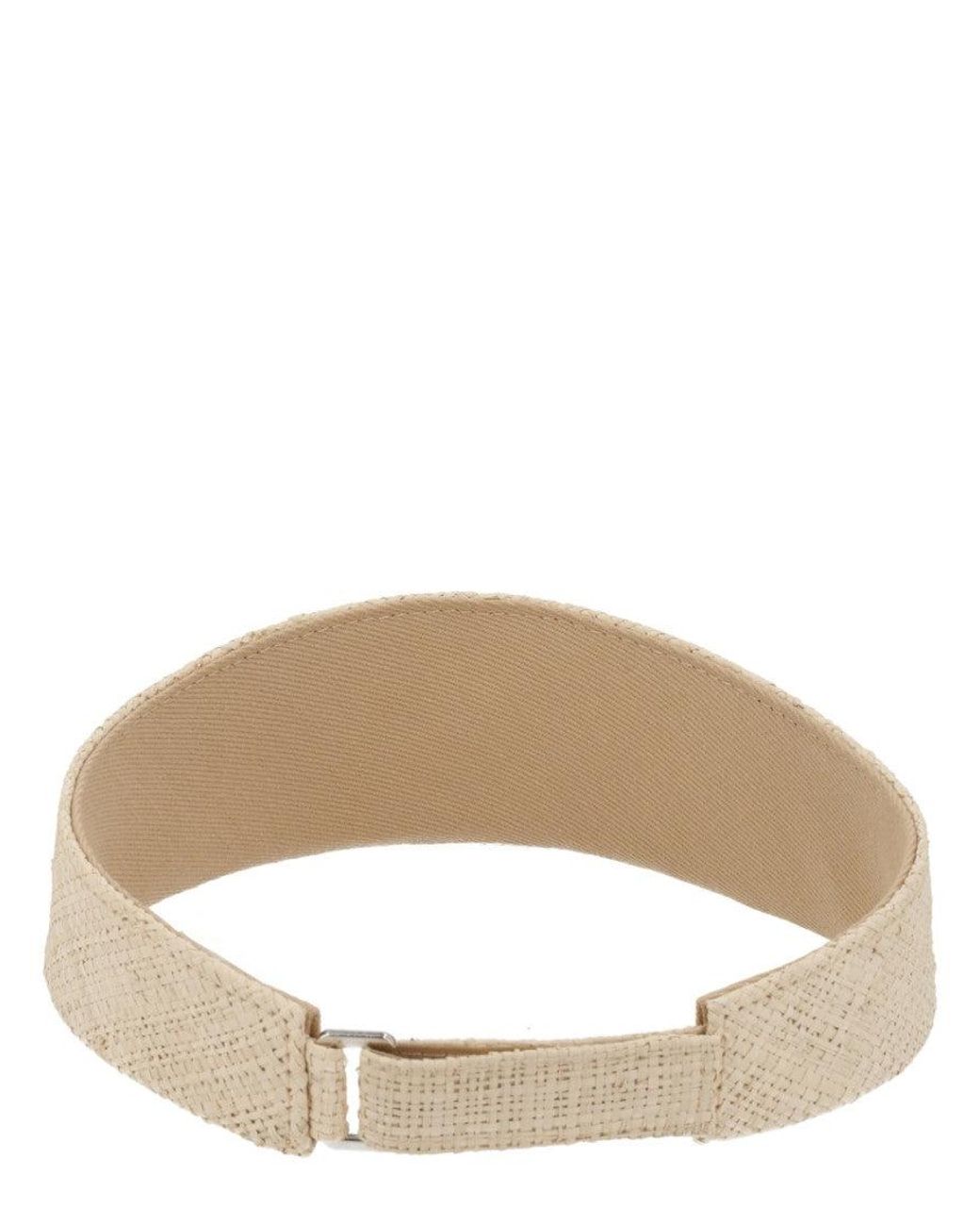 Ruslan Baginskiy Natural Straw Visor Hat