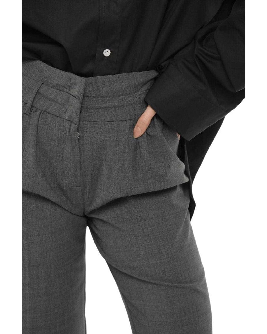 THE GARMENT Black Flared Pleated Pant