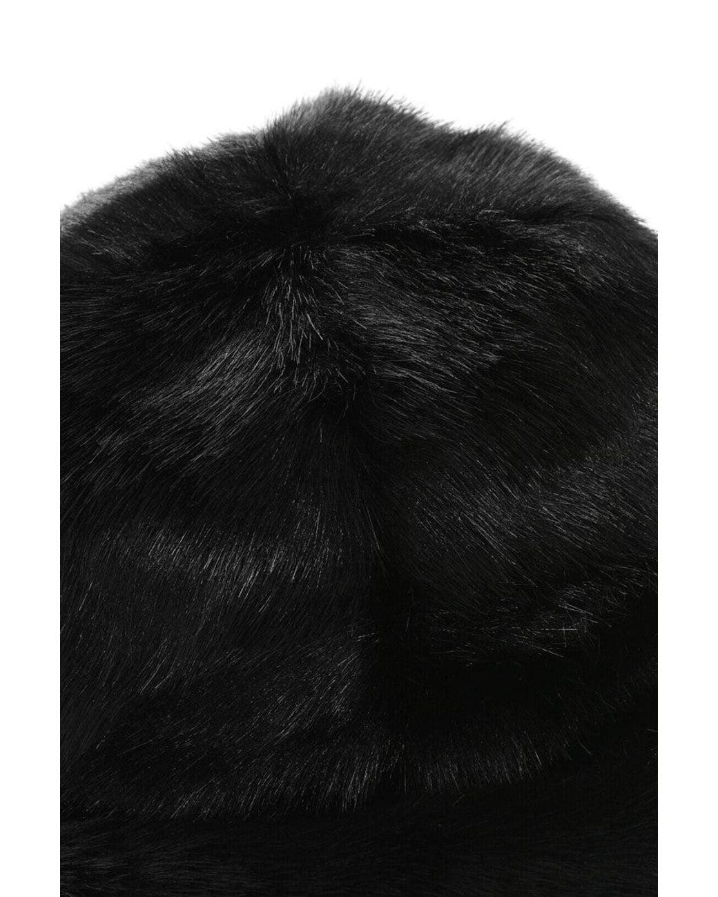 DSquared² Black Solid Bucket Hat for men