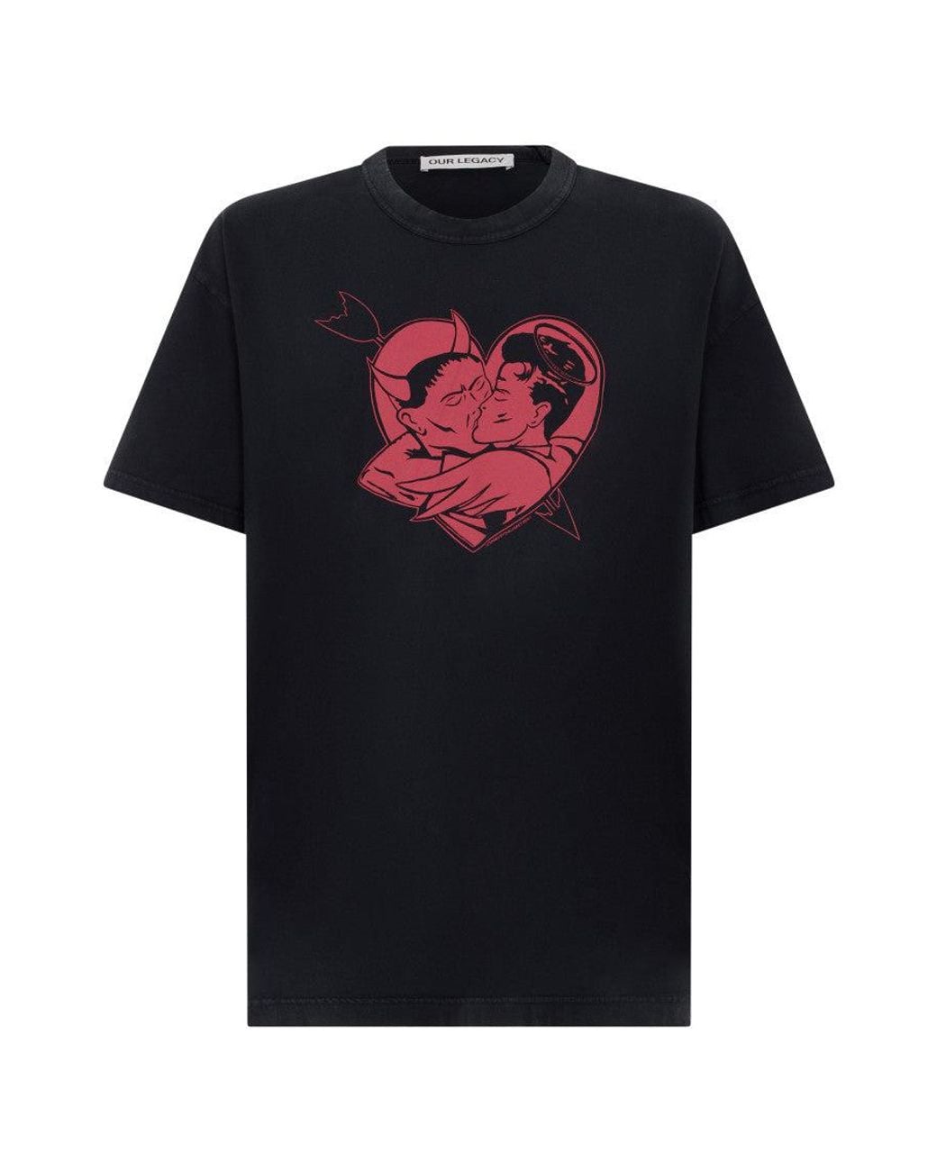 Our Legacy Black Printed T-Shirt for men