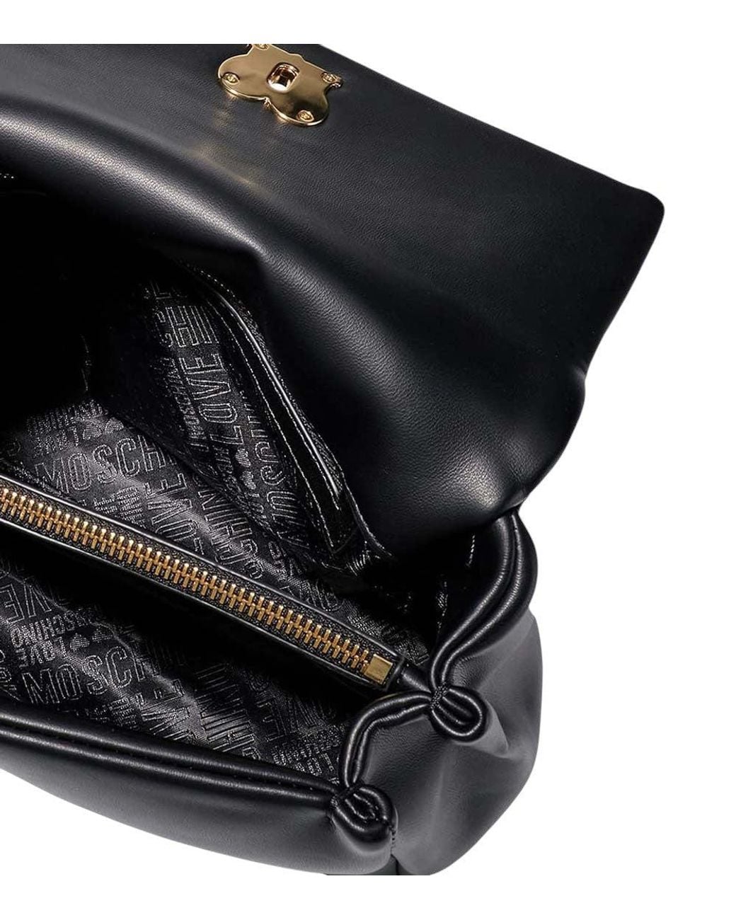 Love Moschino Black Logo Small Satchel