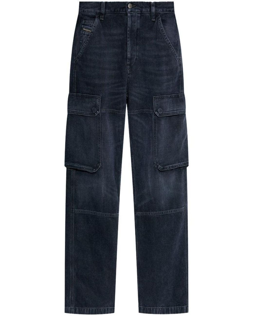 DIESEL Blue D-Pot-Cargo Jeans