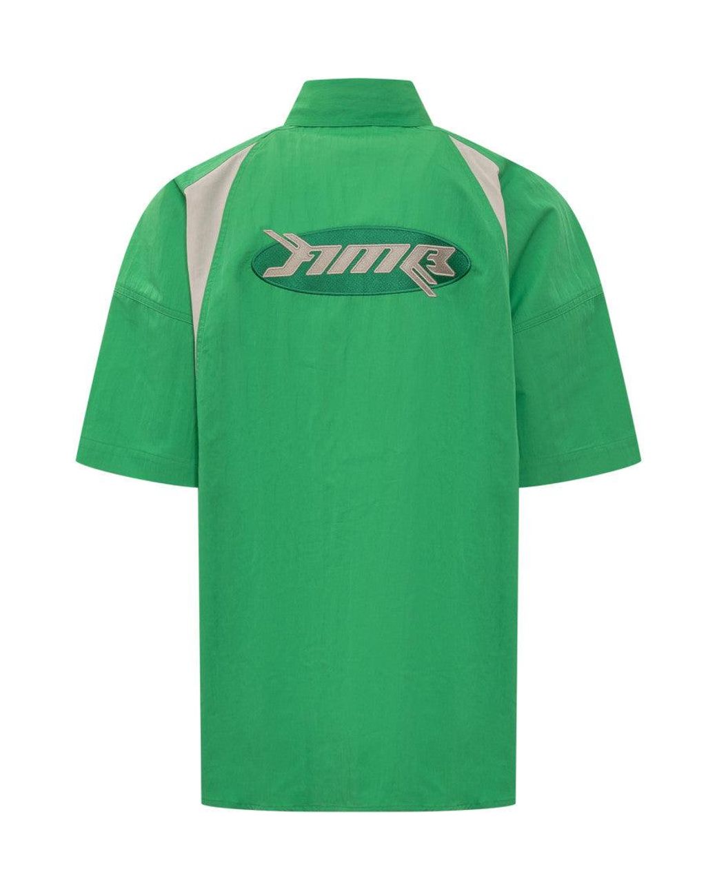 Ambush Green Oversized Color Block Shirt for men