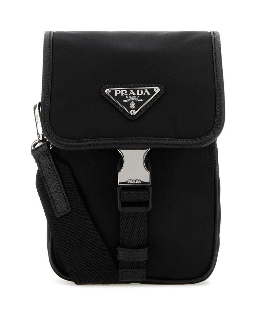 Prada Black Nylon Crossbody Bag for men