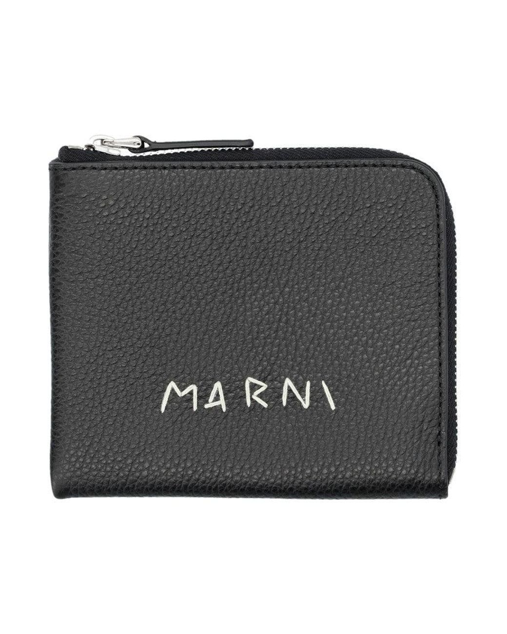 Marni Black Zip Around for men