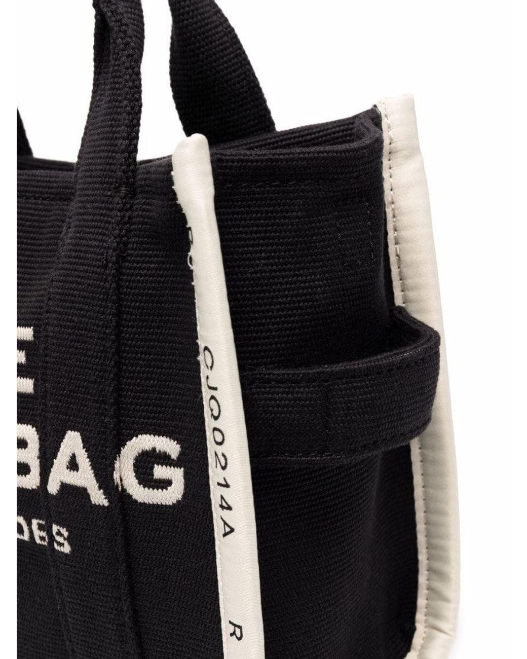 Marc Jacobs Black The Jacquard Top Zip Small Tote