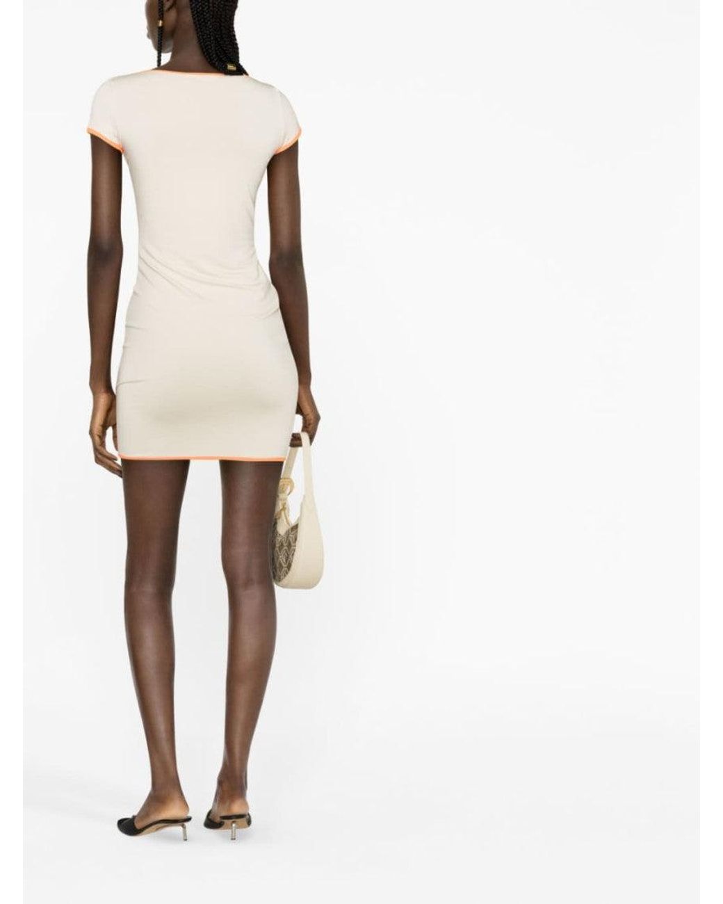 Ambush Natural Cut-Out Mini Dress