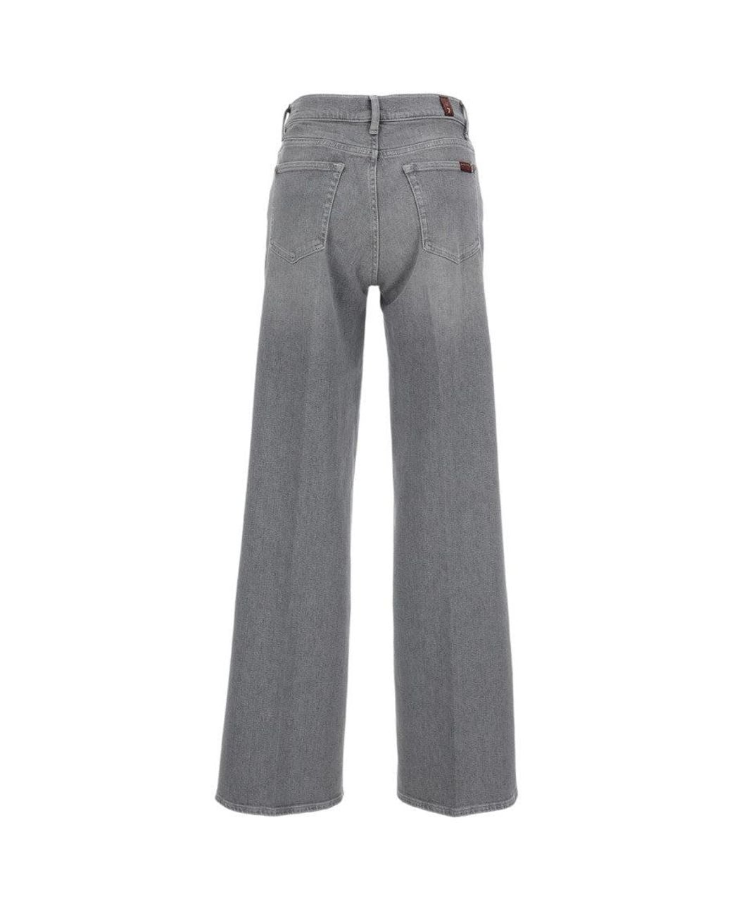 7 For All Mankind Gray Bootcut High Rise Jeans