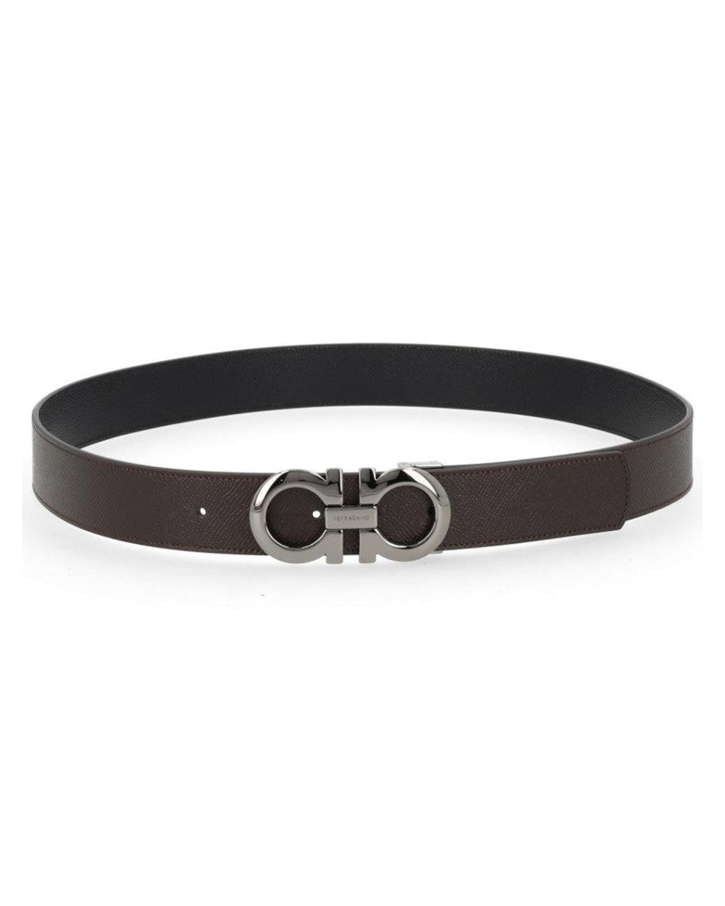 Ferragamo Black Cut To Size Reversible Belt for men