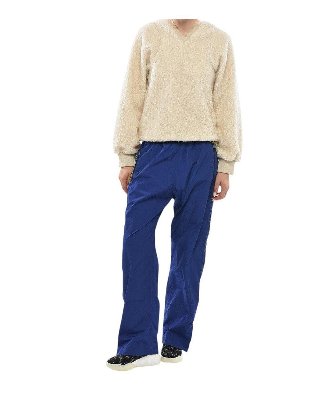 Stella McCartney Blue Relaxed Flat Front Pant