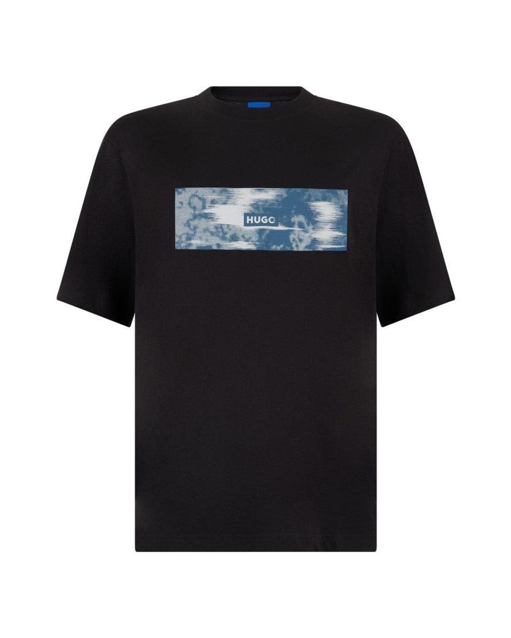 HUGO Black Crew Neck T-Shirt for men