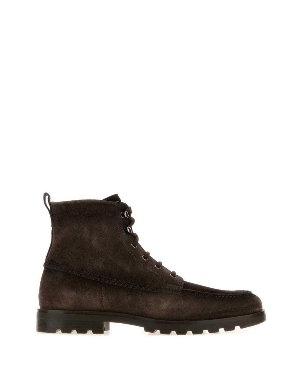 Santoni Brown Anfibio Boots for men