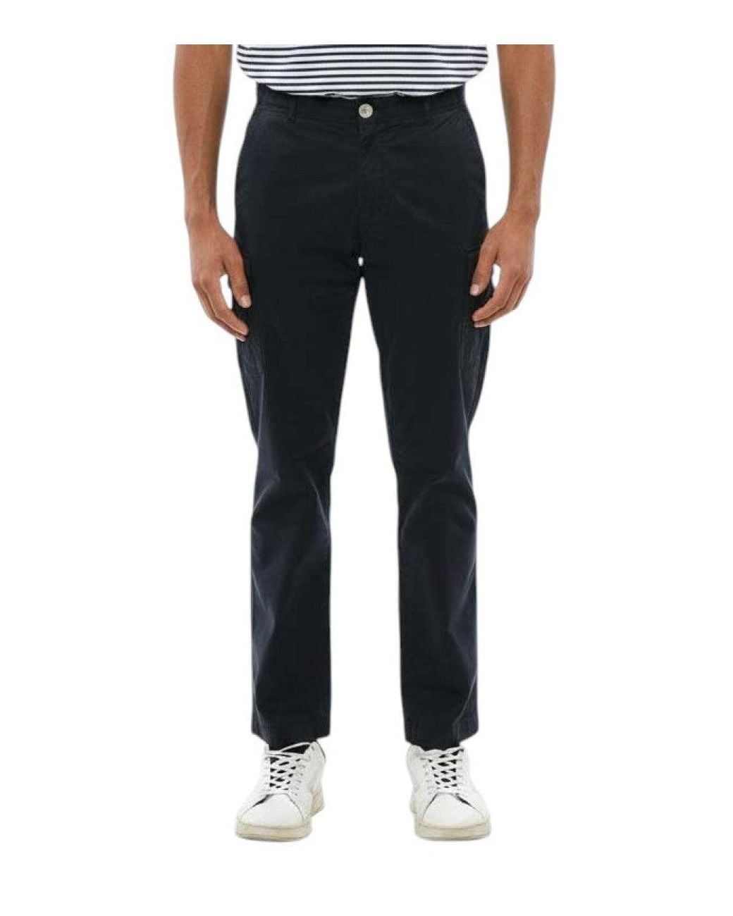 Woolrich Black Slim Cargo Pants for men